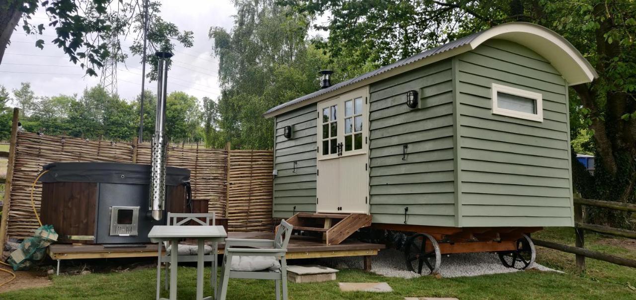 Romantic Shepherds Hut With Stunning Sunsets Hollingbourne Buitenkant foto